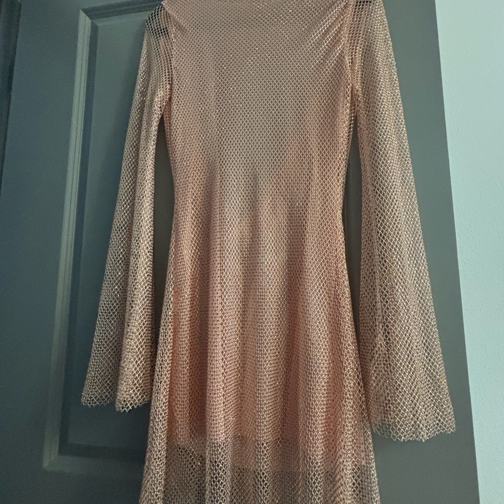 Meshki Blush Pink Long Sleeve Dress